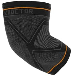 Hy-pro Compression Knit Elbow Sleeve, Black, L