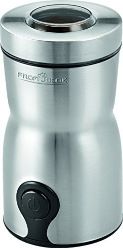 Proficook KSW 1093 - Molinillo de café eléctrico, selector grado de molienda, acero inoxidable, 160w