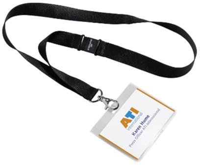 Durable Namensschild (60 x 90 mm, mit Textilband) 5 Stück, 860001