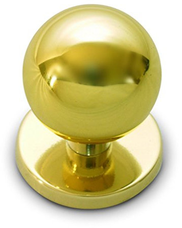 Anzapack 812460J - Pomello per porta d'ingresso in ottone dorato