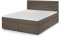 Traumnacht Boxspringbett, mit 7-Zonen Tonnentaschenfederkernmatratzen (H3) und Komfortschaumtopper, leichter Aufbau, produziert nach deutschem Qualitätsstandard, 140 x 200 cm in hellbraun