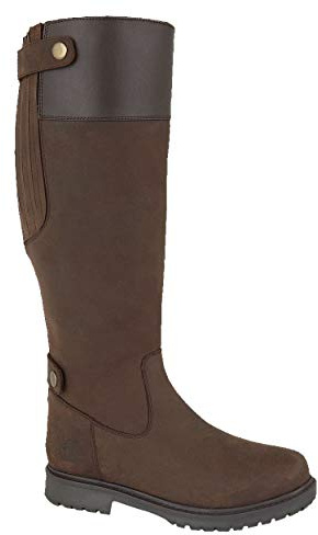 Woodland Womens/Ladies Harper Waxy Leather Country Boot (9 UK) (Dark Brown)
