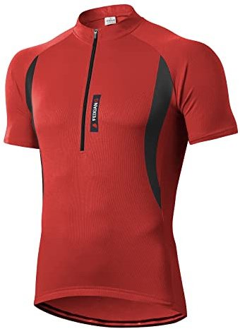 MEETWEE Maillot Ciclismo Hombre, Bicicleta De para Jersey Manga Corta Cómodo Respirable Secado Rápido