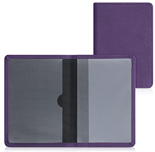 kwmobile Fahrzeugschein Hülle mit Kartenfächern - Kunstleder Hülle Fahrzeugschein Mappe - Tasche Etui für Kfz Zulassungsbescheinigung Führerschein Ausweis Kartenhüllen