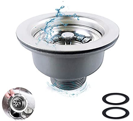 VIKSAUN Spüle Sammlung 304 Edelstahl Küche Siebkorbventil Spüle Korb Sieb Stecker Küche Spüle Sieb(114mm)