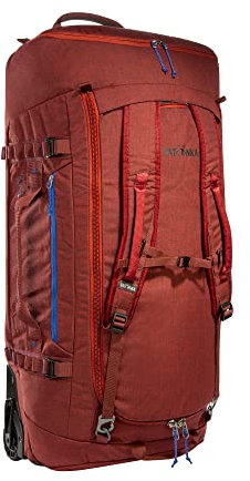Tatonka Trolley Duffle Roller 105 L - Faltbare Reisetasche mit Rollen und Rucksackfunktion - In eigener Deckeltasche verstaubar - 105 Liter Volumen