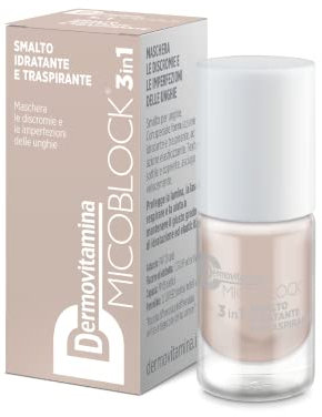 Dermovitamina Micoblock 3in1 Smalto onicomicosi - Beige - Smalto curativo per unghie - Tratta i micosi unghie piedi - 5 ml - 16 colorazioni