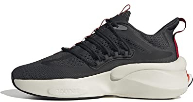 Adidas Alphaboost V1 Men's Trainers, Carbon Bright Red Grey Three, 6.5 UK