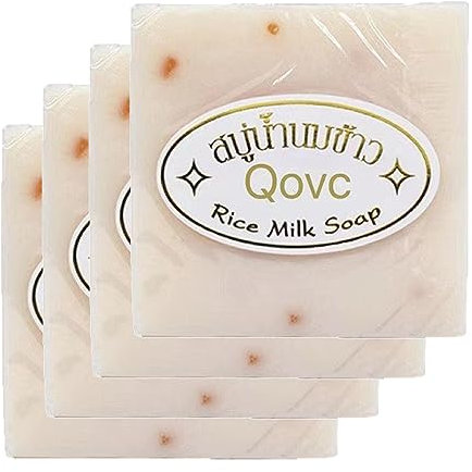 Barre de savon au lait de riz Savon éclaircissant pour la peau pour le visage et le corps Barre nettoyante hydratante bio sans savon Barre nettoyante multifonctionnelle pour le lavage Lait de bain