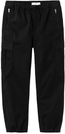 NAME IT NKFBELLA HW para TWI Pant 8463-TF Noos, Pantaloni di Stoffa Bambina, Black,