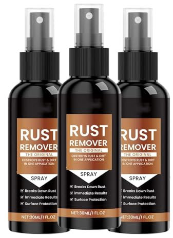 Spray anti-rouille - Détruit la rouille et la saleté en une seule application - Spray anti-rouille - Décontamination du fer - Pour métal, outils, voitures (3)
