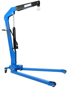 BSD Gru da Officina Basso Profilo 1T PREMIUM per Auto Sportive e Sospensioni Ribassate, Capacità di Sollevamento 1000 kg, Stabilità e Manovrabilità Eccellenti