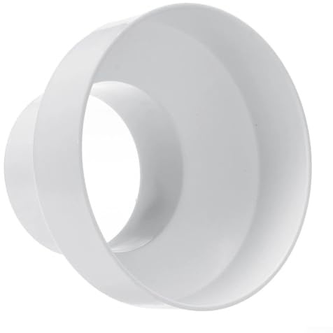 babominimer Adaptador reductor de tubo de ventilación ABS, conector de plástico blanco de 100 mm a 75 mm, 125 mm a 110 mm, 150 mm a 110 mm, transición de conductos (150 a 110)
