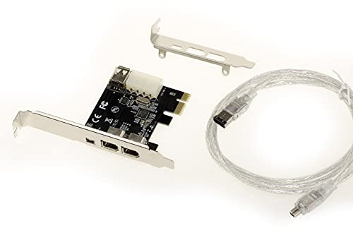 KALEA-INFORMATIQUE PCI Express PCIe auf FireWire 400 IEEE1394a 2+1 6-Punkt- und 4-Punkt-Ports Controller-Karte mit Via VT6315 Chipsatz. Mit Ilink-Kabel und Low- und HIGH-Profile-Winkeln.
