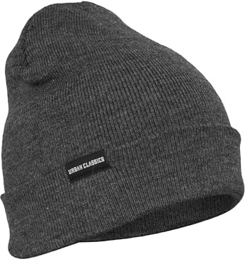 Urban Classics unisex - vuxen Stickad mössa Basic Flap Beanie