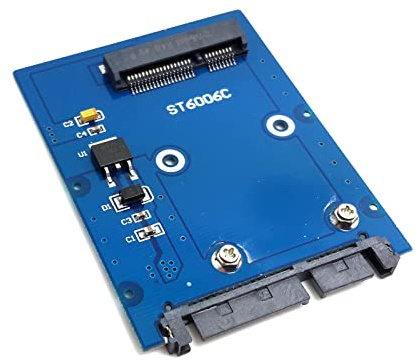 ChenYang schlanker Mini-PCI-E mSATA-SSD auf 6,35 cm SATA 3.0 22-poliger HDD-Adapter Festplatte PCBA