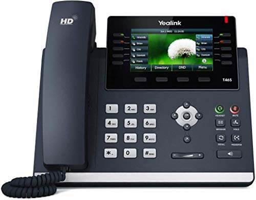 Yealink IP Telefon SIP-T46S VoIP-Telefon, schwarz