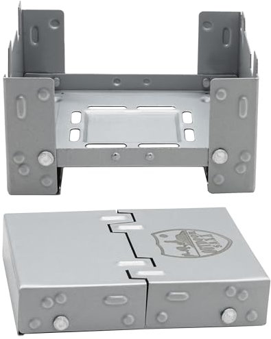 Outdoor Saxx® Hornillo compacto para combustibles secos, plegable, para calentar latas, ollas y sartenes, para camping y festivales, tamaño bolsillo