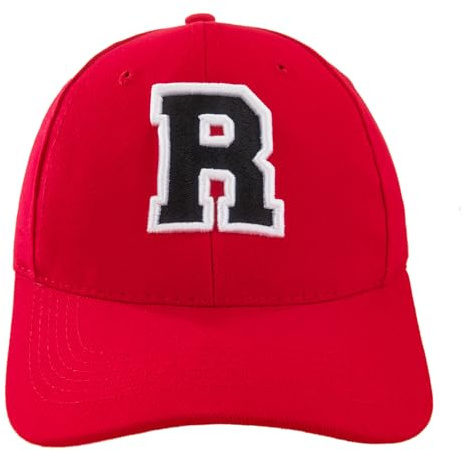 4sold Kids Casual Cotton Baseball Cap Alphabet A-Z Red Caps Black Letter Snap Back Hat Hats Snapback - R