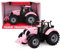 Toyland® 22cm x 12cm Reibung angetriebener Traktor mit öffnender Motorhaube (Rosa)