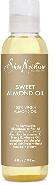 SheaMoisture Body Oil for Dry Skin Sweet Almond Oil Cruelty Free 4 oz