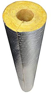 TRGCJGH Tubo per Isolamento Termico in Lana di Roccia, Tubo per Isolamento Termico E Acustico in Lana di Roccia, Utilizzato in Vari Tubi,6.2 * 2in