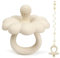 Purphy Baby Beißspielzeug, Silikon BPA-frei für ab 3 Monaten Babys (Beige)