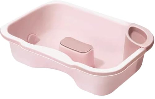 AULISHUO Bacs à shampoing Bassin de Lavage de Cheveux rectangulaire en Plastique, Bassin de rinçage des Cheveux, Bol de shampoing pour Personnes âgées handicapées blessées Bac de Lavage des Cheveux