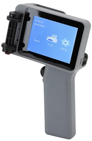 Handhållen Bläckstråleskrivare, Bärbar Bläckstråleskrivare med 42 Ml Svart Patron, HD LED 4.3in Pekskärm 12,7 Mm Handhållen Skrivare för Textstrecklogo Qrcode Counter Batch
