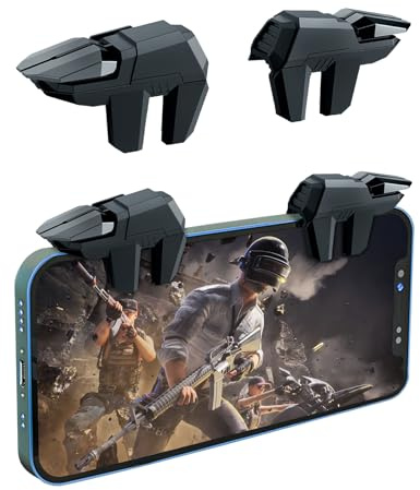 DiyGody PUBG Mobile Trigger Controller Accessoires pour PUBG/Call of Duty, Joystick Grip Trigger, 4 Gâchettes Manette pour iPhone & Android