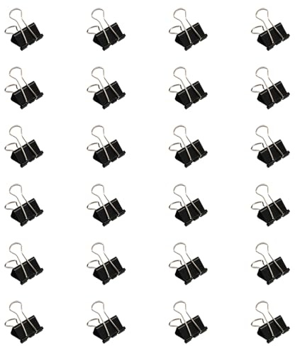 24 clips plegables de metal de cola larga de acero inoxidable para archivador de bolsas de alimentos, archivos de fotos, documentos, clips de papel de metal