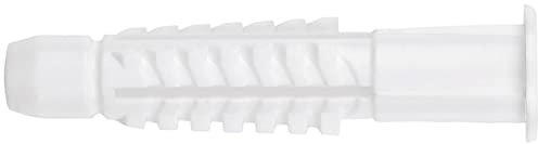 TOX Allzweckdübel mit Kragen Deco 6 x 28 mm, Dübel für fast alle Baustoffe, 100 Stück, 016100021