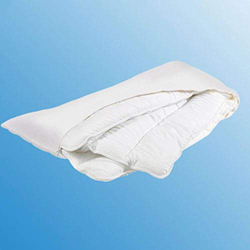 Traumina Kissen Daune VIS, mehrere Variable Innenkissen gefüllt mit stützenden Gänsedern und kuscheliger Daune, Made in Germany (40 x 80cm)