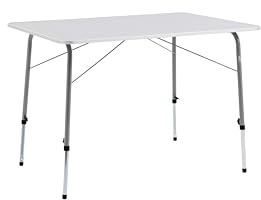 Bo-Camp - Mesa de Camping - Altura Regulable - 100x70 cm