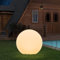 MALUX Lampada a sfera a LED, con 16 colori, dimmerabile e 4 modalità di illuminazione RGB, ricaricabile, IP67, galleggiante, per esterni, prato, cortile, stagno, interno (25cm)