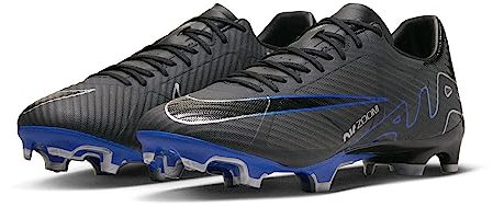 NIKE Men's Academy Football Shoe, Black Chrome Hyper Royal, 9 UK