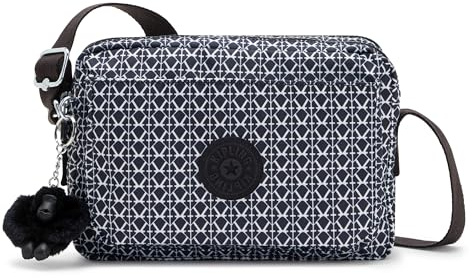 Kipling ABANU M Mittelgroße Umhängetasche, Signature Print (Multicolor)