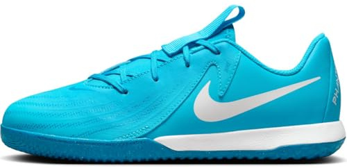 Nike Jr Phantom Gx II Academy IC Soccer Shoe, Blue Fury/White, 37.5 EU