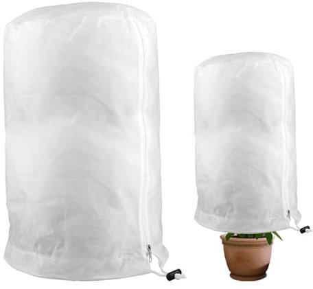 Gobesty Cappuccio Protezione Piante, Telo Protezione Piante, Telo Tessuto Non Tessuto, Telo Antigelo Piante Protezione Antivento Traspirante Telo di Protezione Antigelo per Inverno (140×200cm)