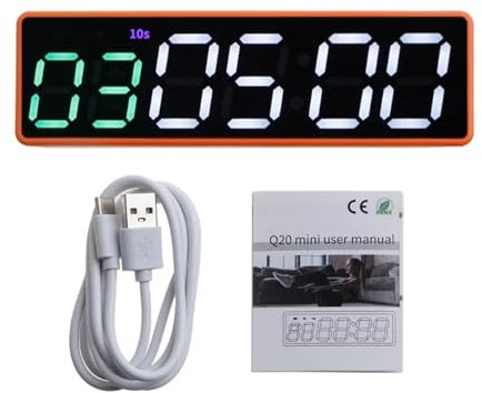 Temporizador cronómetro Temporizador de gimnasio, reloj, temporizador de entrenamiento, reloj de intervalo, cronómetro, cuenta atrás/arriba, temporizador de intervalo, LED, temporizador de entrenamien