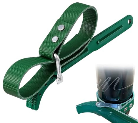 Generico Chiave per cinturino in - 21 cm/8,27 pollici | Chiave per filtro olio | Strumento per la rimozione del filtro 'olio per auto per interni, esterni, casa, settore automobilistico, motociclette
