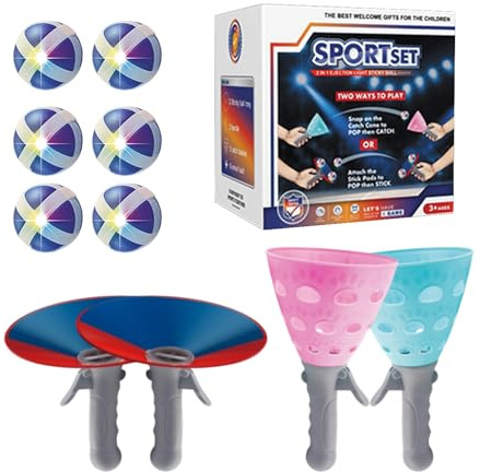 Juego de Pelota de | Juguete de Movimiento Interactivo - con un Juego Ligero y de Captura, para Celebraciones Familiares, Parque, jardín, Interior, Exterior, hogar, Escuela