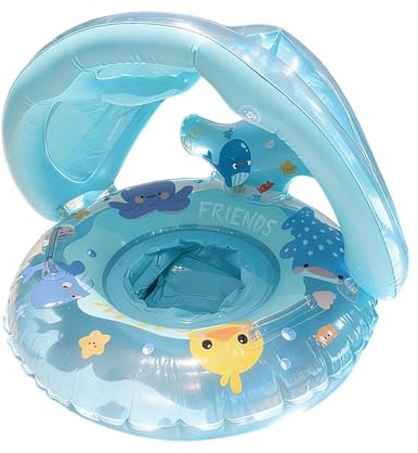 Articoli da piscina gonfiabili per bambini, giocattolo acquatico con tettuccio parasole, giocattoli estivi per bambini, adatti per lago, attività all'aperto, giardino, vacanze, viaggi, feste, estate e