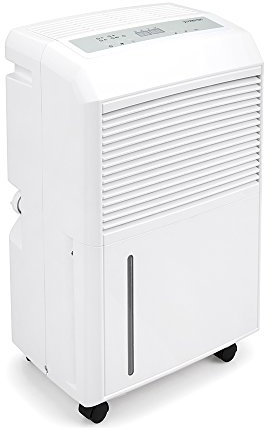 TROTEC TTK 90 E Déshumidificateur d'air, Déshumidificateur Electrique, Déshumidificateur Portable, Absorbeur d'humidité, Déshumidification max. 30 l/j, pour 90 m² max., Hygrostat intégré