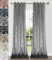 Home Direct Paire de Rideaux en Velours écrasé, à œillets, Non doublés, 2 Panneaux, 140cm x 245cm Gris foncé