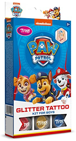 TyToo Paw Patrol glittertatueringsset för pojkar