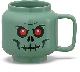 Room Copenhagen LEGO Keramik-Tasse, Skelett, Grün, Größe L