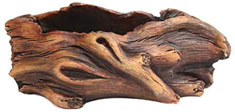 JYCRA Vaso da fiori vintage per tronchi d'albero, contenitore per bonsai, per giardino, patio, cortile, decorazione domestica (C)