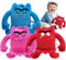 Farbenmonster Plushie, Emotionale Ressourcen für Kinder, Bunte Monster Plüschtier für eine fröhliche und unbeschwerte Stimmung, Lernspiel Zum Emotionalen Lernen Für Kinder(Rot, Blau, Rosa)