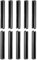 DTGN 6mm x 40mm(DxL) Scanalato Molla Perno - 30pz - Ottimo per Casa Macchina Fissaggio - 65Mn Molla Tassello Tensione Rotolo Perno - Nero